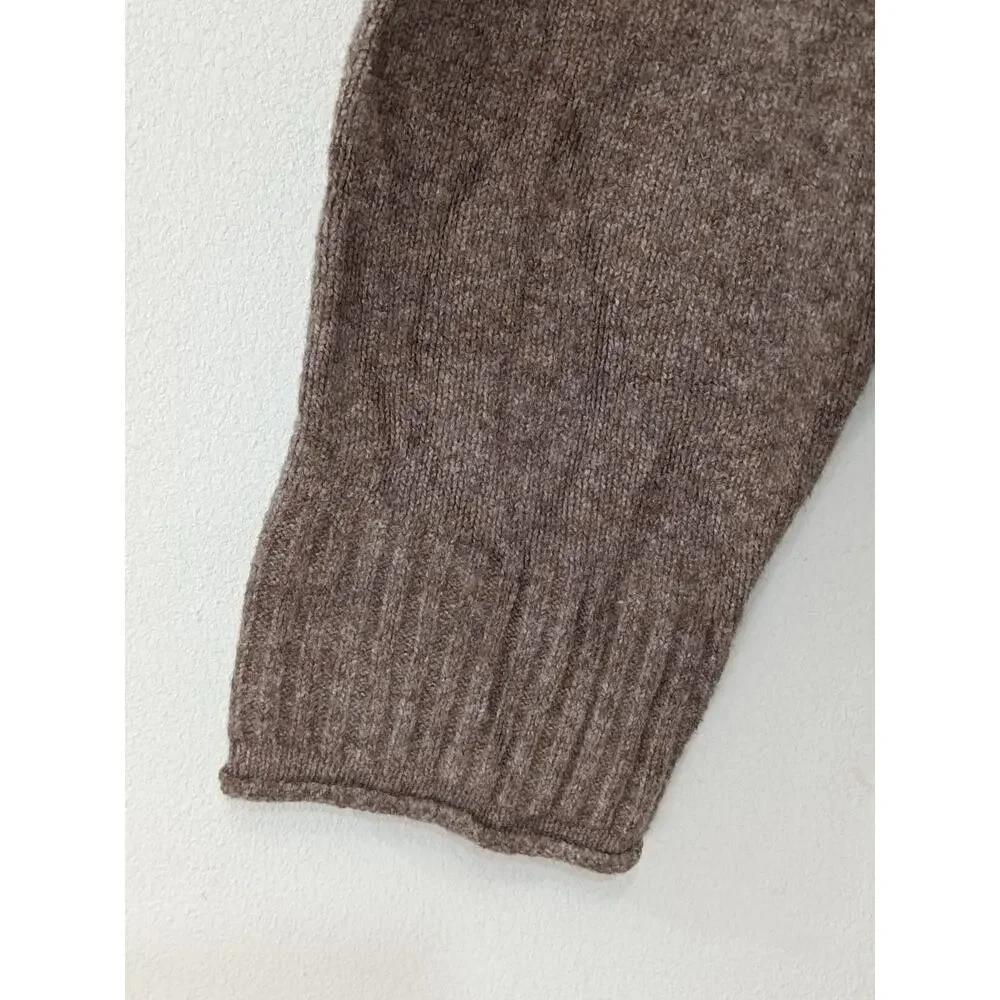 Lucky Brand Women's Sweater Slouchy V-Neck Cardigan Grandpa Brown Size XL NWOT